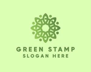 Green Celtic Leaf logo design