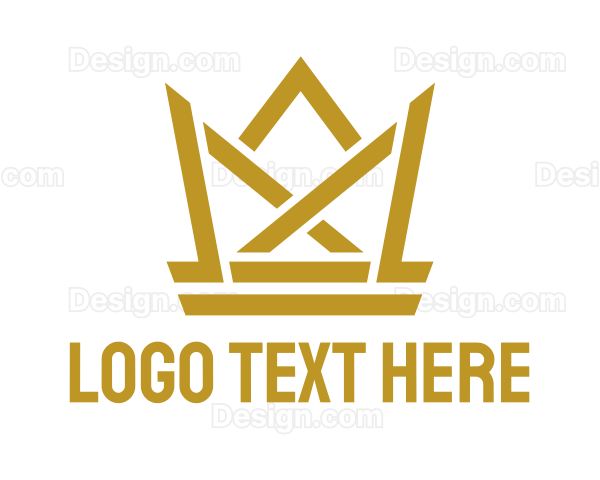 Golden Monarch Crown Logo