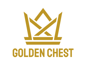 Golden Monarch Crown logo design