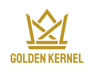 Golden Monarch Crown logo design