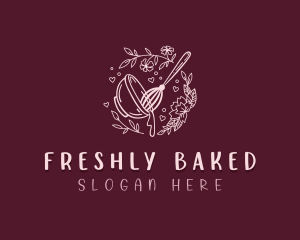 Flower Whisk Bakery logo design