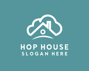 Cloud House Real Estate logo design