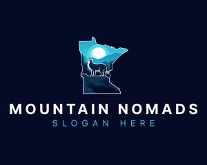 Minnesota Wolf Mountain logo design