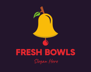 Cherry Fruit Bell logo design