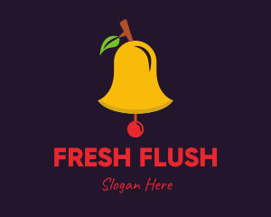 Cherry Fruit Bell logo design