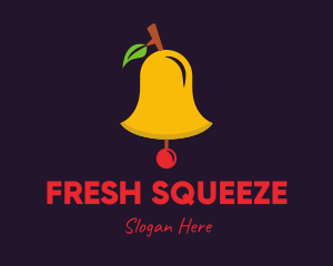 Cherry Fruit Bell logo design