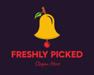 Cherry Fruit Bell logo design