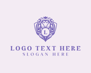 Floral Shield Garden logo