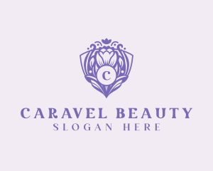 Floral Shield Garden logo design