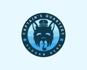 Maritime Captain Dog logo