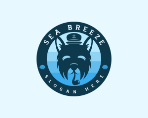 Maritime Captain Dog logo
