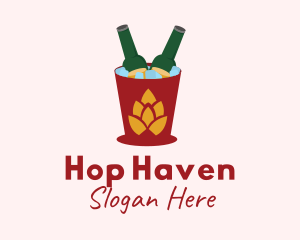 Beer Bucket Hops logo design