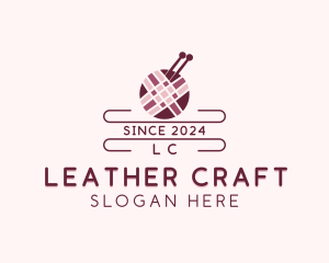 Yarn Knitting Craft logo design