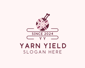 Yarn Knitting Craft logo design