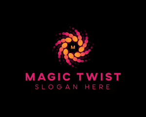 Twist Circles Swirl logo design