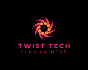 Twist Circles Swirl logo design