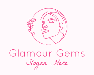 Beautiful Woman Cosmetics logo design