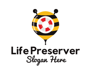 Bee Rescue Location Pin logo design