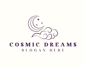 Moon Cloud Star logo design