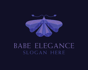  Elegant Geometric Butterfly logo design