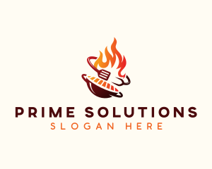 Roast Grill Flame  Logo