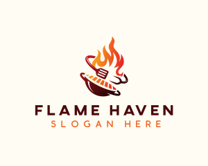 Roast Grill Flame  logo