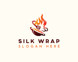 Roast Grill Flame  logo design