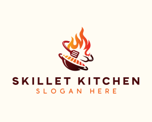 Roast Grill Flame  logo design