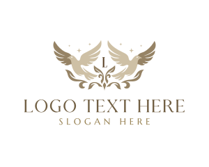 Religious Dove Faith logo