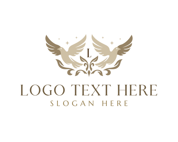 Religious Dove Faith logo