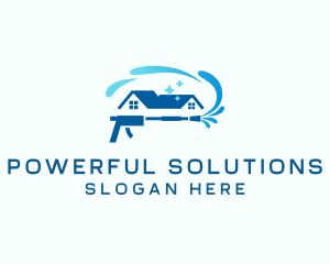 Power Wash Home Cleaning logo design