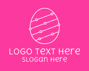 Pink Egg Tech Network logo design