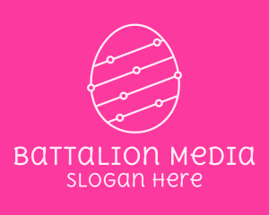 Pink Egg Tech Network logo design