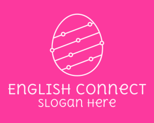 Pink Egg Tech Network logo design