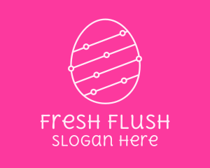 Pink Egg Tech Network logo design