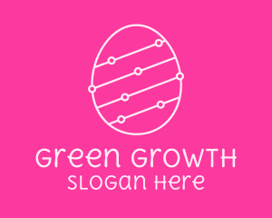 Pink Egg Tech Network logo design