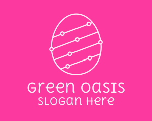 Pink Egg Tech Network logo design