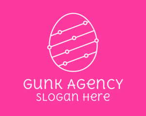 Pink Egg Tech Network logo design