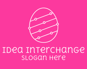 Pink Egg Tech Network logo design