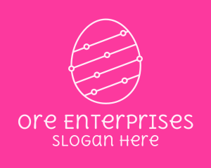 Pink Egg Tech Network logo design