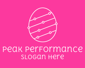 Pink Egg Tech Network logo design