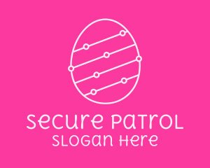 Pink Egg Tech Network logo design