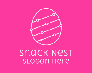 Pink Egg Tech Network logo design