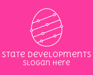 Pink Egg Tech Network logo design