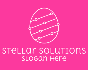 Pink Egg Tech Network logo design