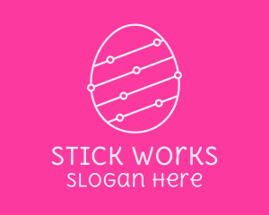 Pink Egg Tech Network logo design