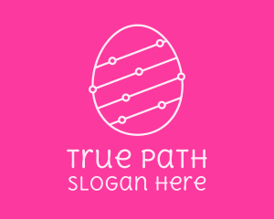 Pink Egg Tech Network logo design