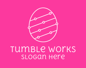 Pink Egg Tech Network logo design