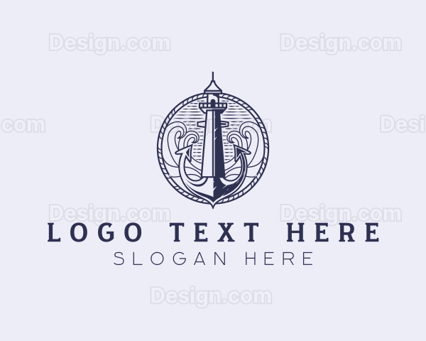 Sailor Anchor Lighthouse Logo