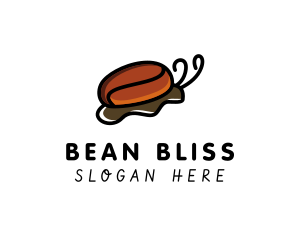 Coffee Bean Snail  logo design